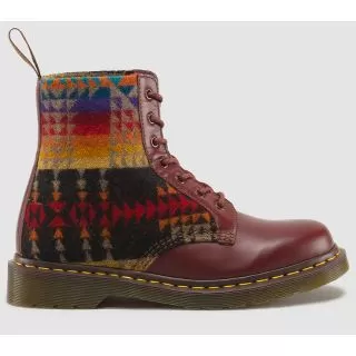 1460 Cherry Red Pendleton Smooth Pagosa Springs Lace Up Boot