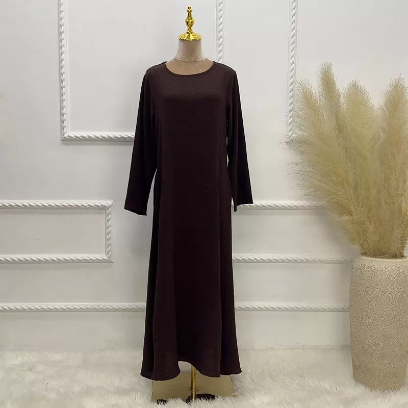 16 Color Options Abaya Dress For Muslim Women Arab Tukish Dubal Middle East