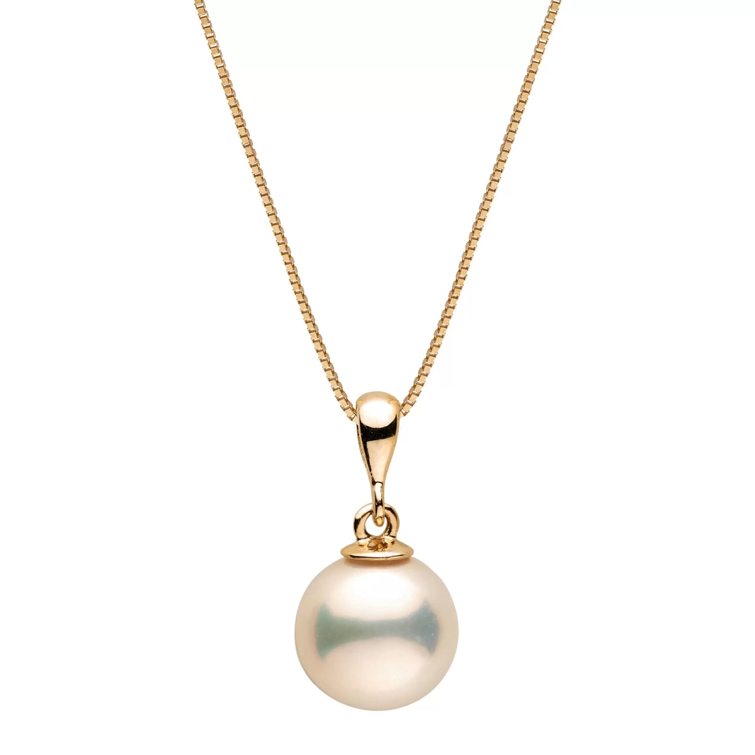 8.0-9.0 mm AAA Light Pastel Metallic Freshwater Pearl Grace Collection Pendant