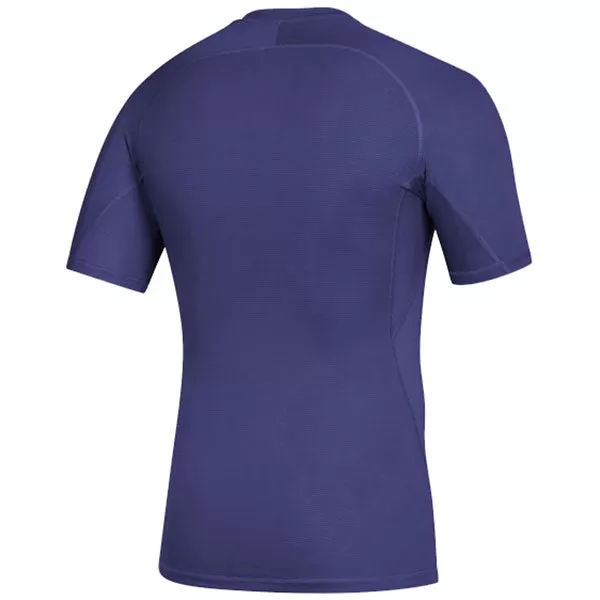 adidas Men's Collegiate Purple Alphaskin Short Sleeve Top