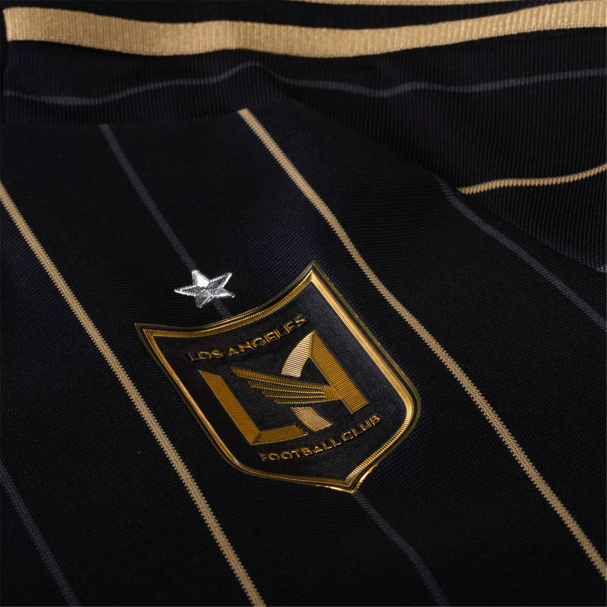 adidas Men's LAFC 2024/25 Authentic Home Jersey Black/Gold