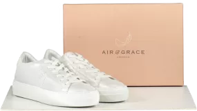 AIR & GRACE Metallic Champagne Ltd.edition Leather Trainers Bnib UK 7 EU 40 👠