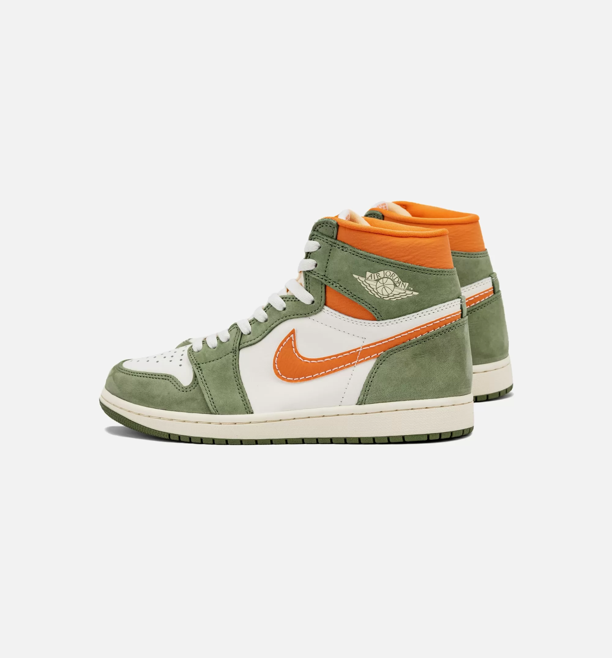 Air Jordan 1 High OG Craft Celadon Mens Lifestyle Shoe - Celadon/Bright Mandarin/Coconut Milk