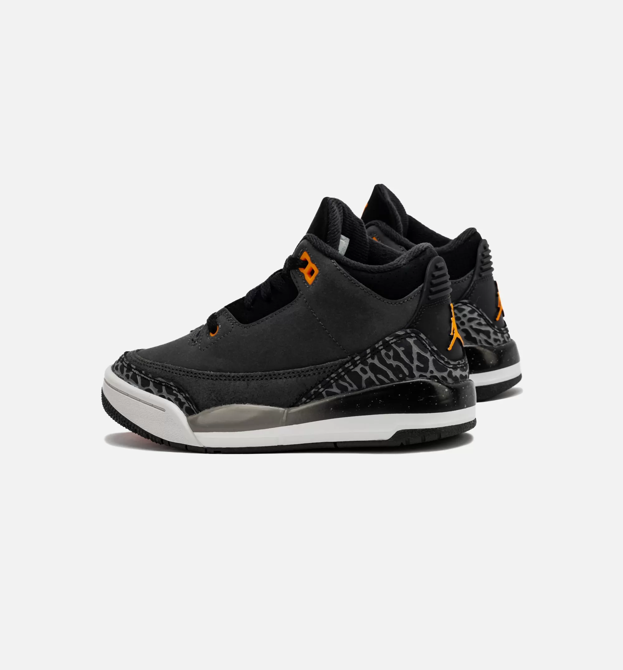 Air Jordan 3 Retro Fear Preschool Lifestyle Shoe - Night Stadium/Total Orange