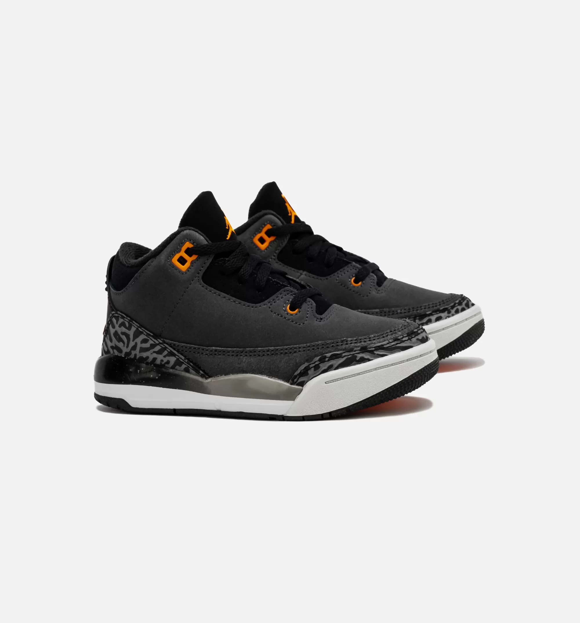 Air Jordan 3 Retro Fear Preschool Lifestyle Shoe - Night Stadium/Total Orange