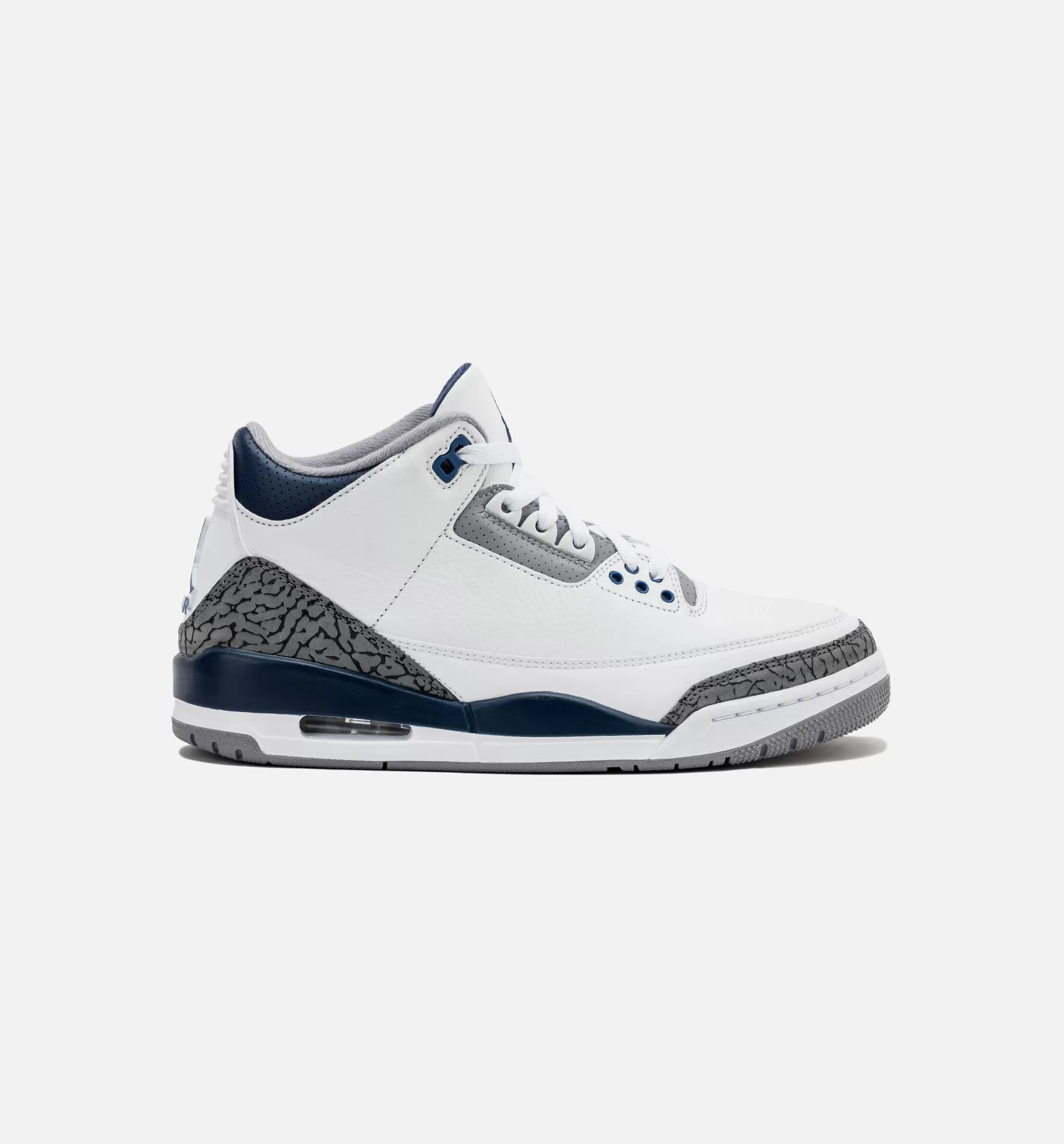 Air Jordan 3 Retro Midnight Navy Mens Lifestyle Shoe - White/Midnight Navy