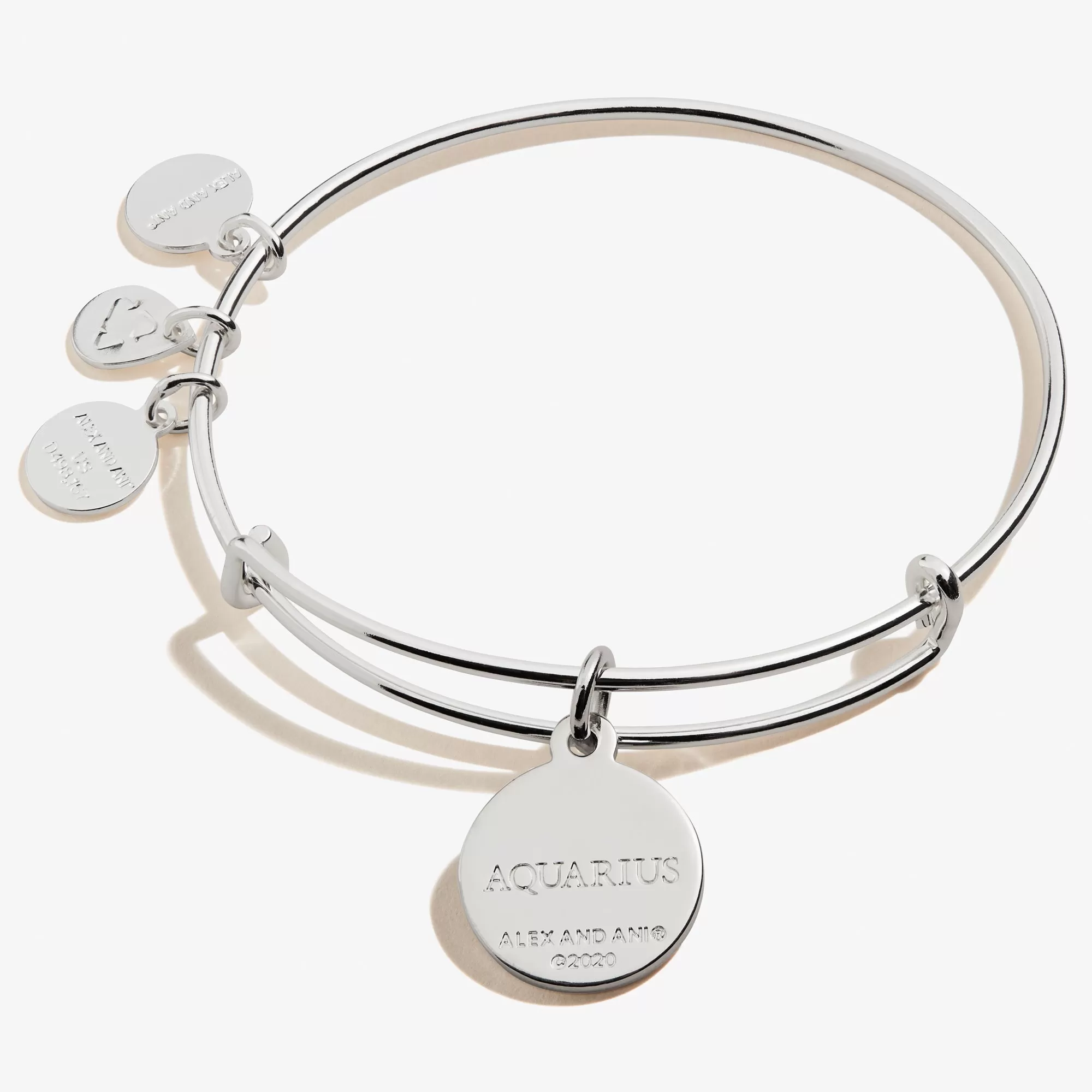 Aquarius Zodiac Charm Bangle, Color