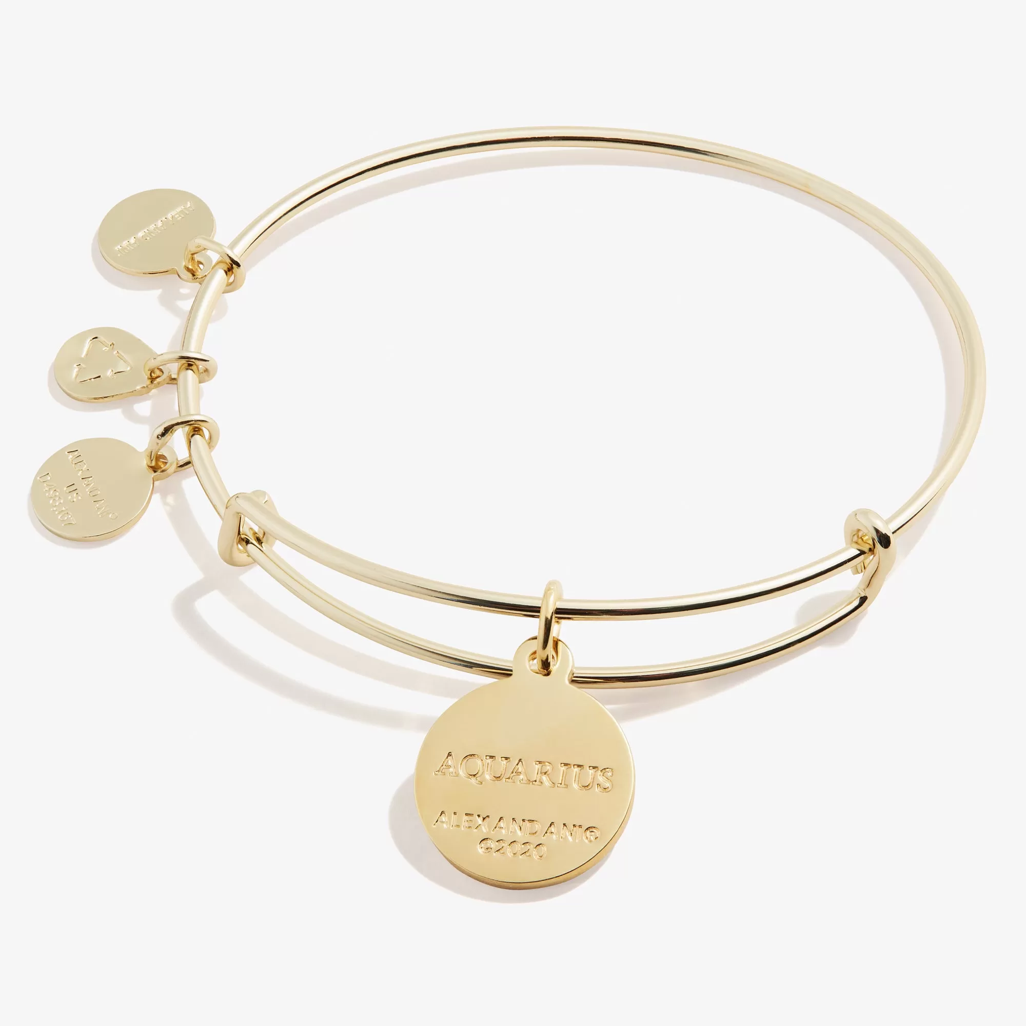 Aquarius Zodiac Charm Bangle, Color