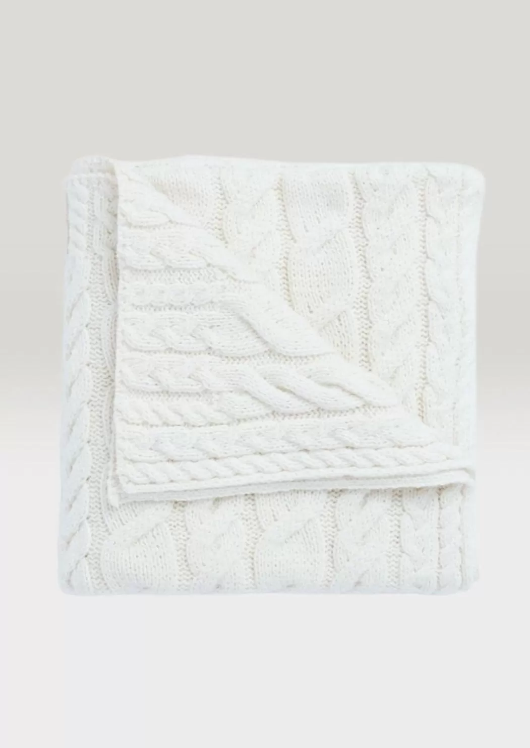 Aran Supersoft Blanket | Natural