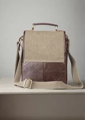 Aran Tweed Leather Bag