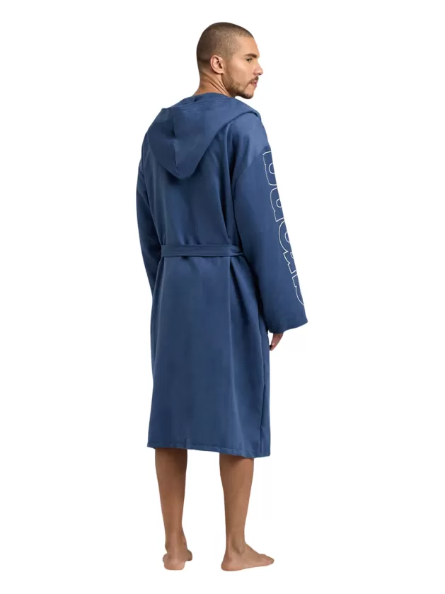 Arena Unisex adult microfibre bathrobe 005308201 blue-white