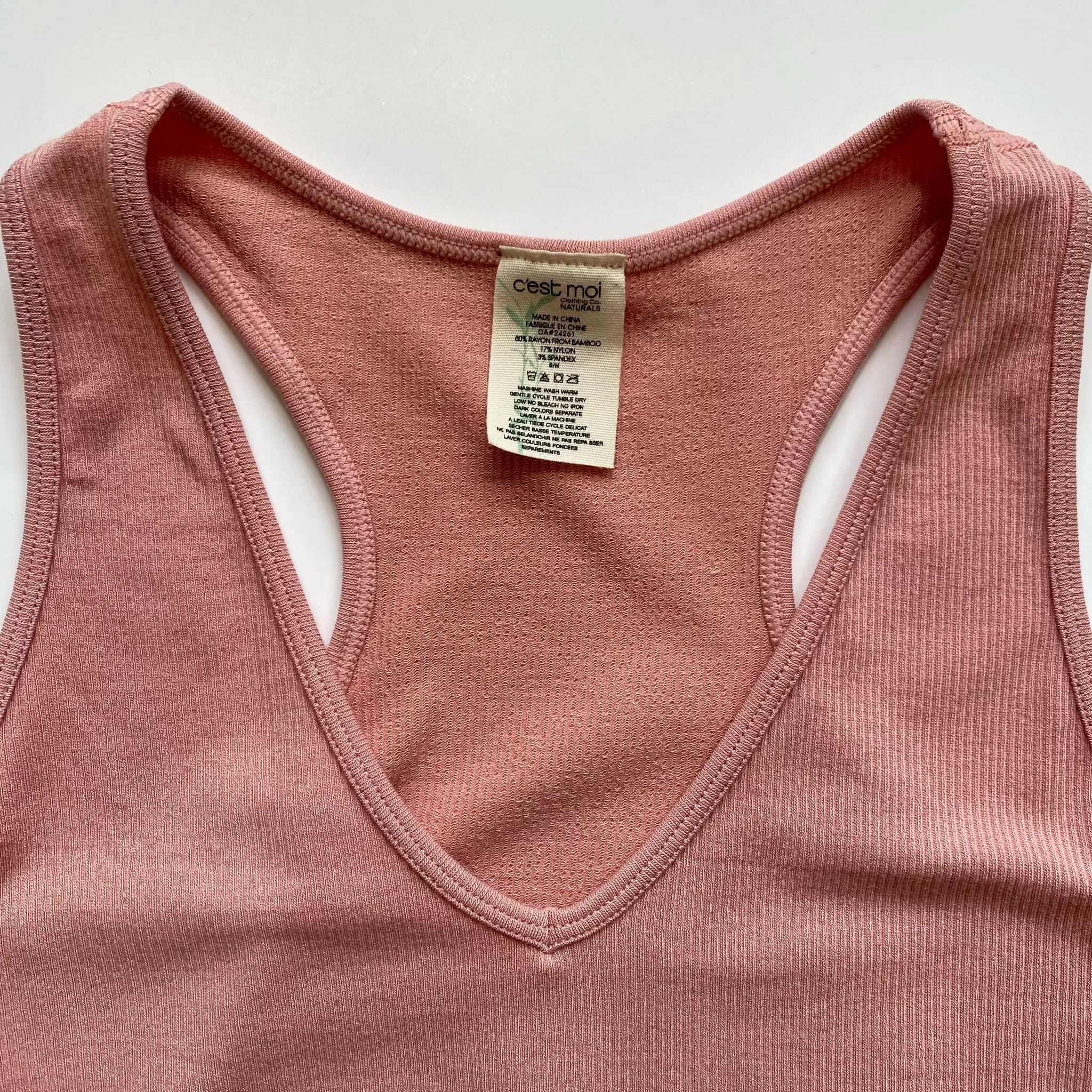 Bamboo Crop Racerback Tank