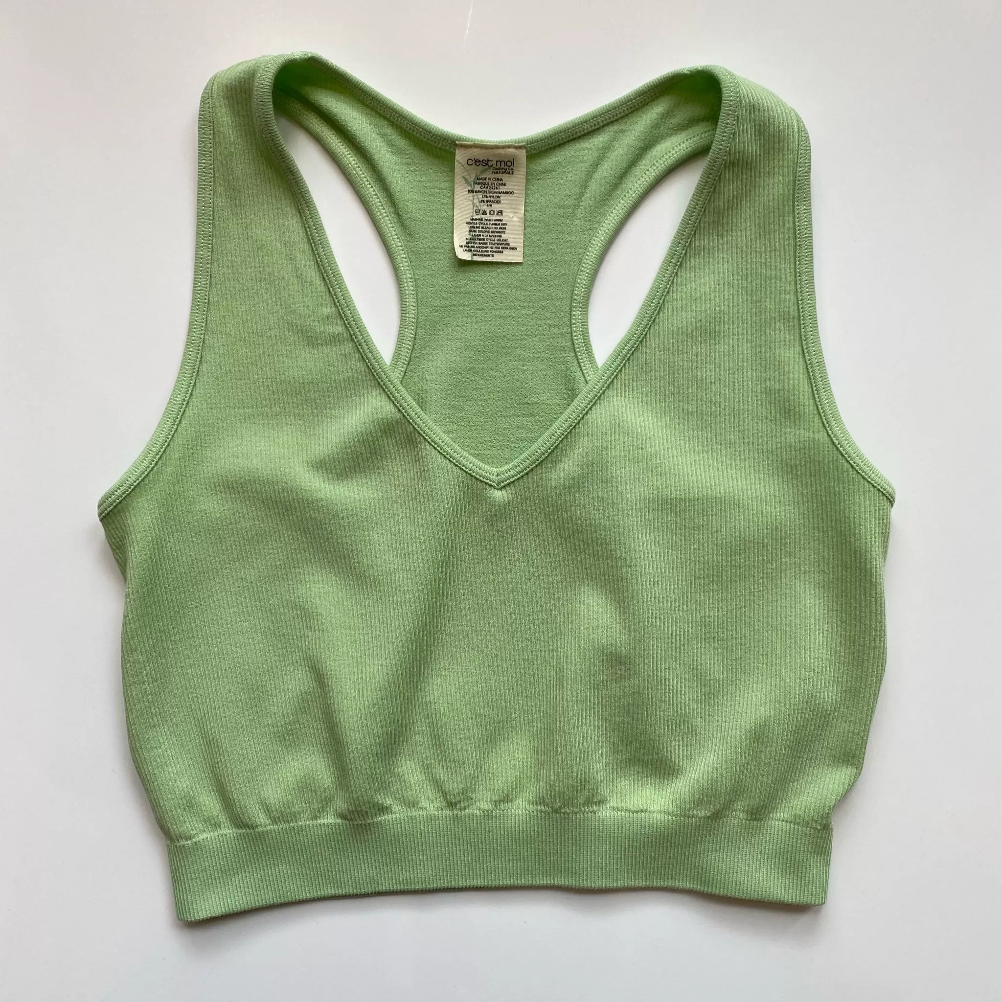 Bamboo Crop Racerback Tank