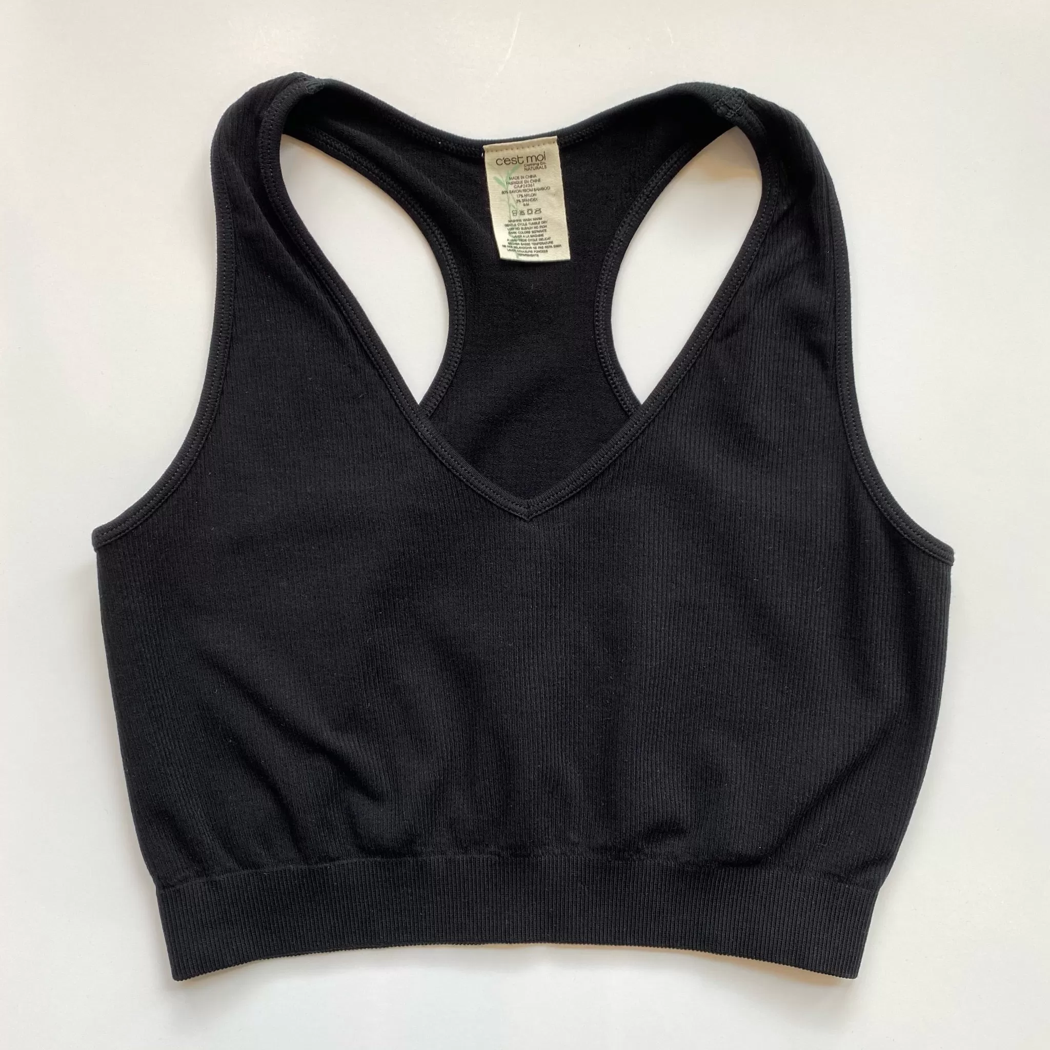 Bamboo Crop Racerback Tank