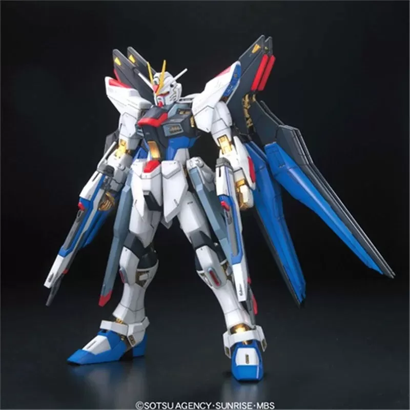 Bandai Genuine Gundam Model Kit Anime Figure MG Strike Freedom Full Burst Mode Gunpla Anime Action Figure Toys for Children