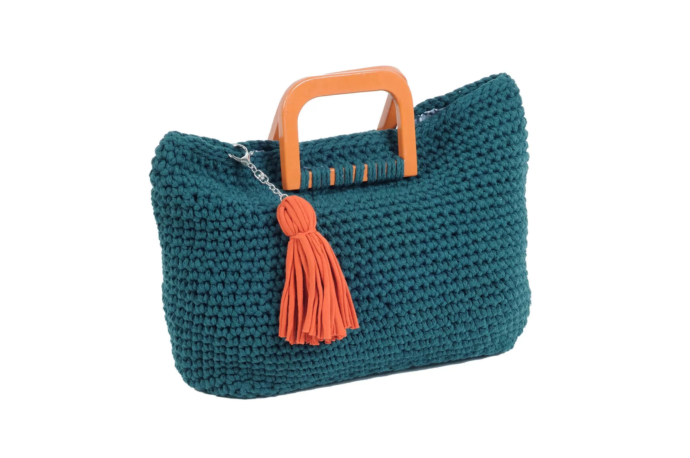 BEACH BAG - GREENISH BLUE