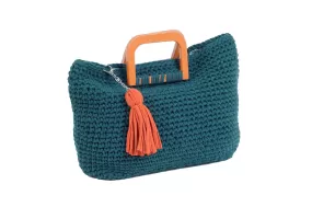 BEACH BAG - GREENISH BLUE