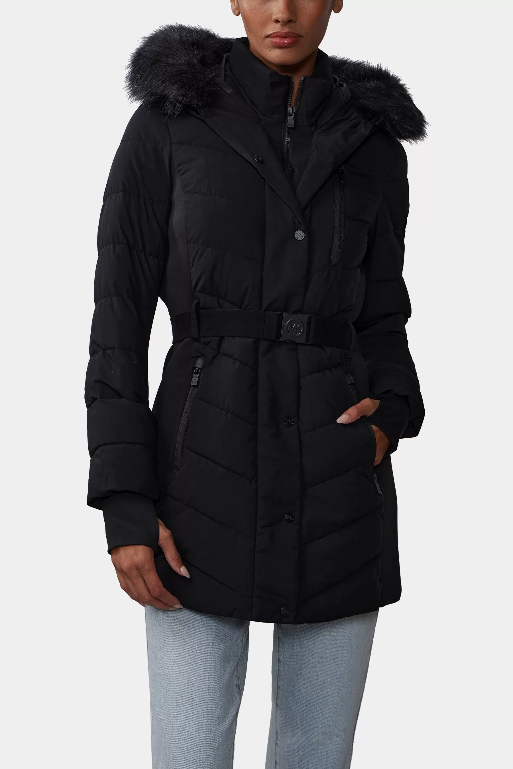 Belted Puffer Jacket