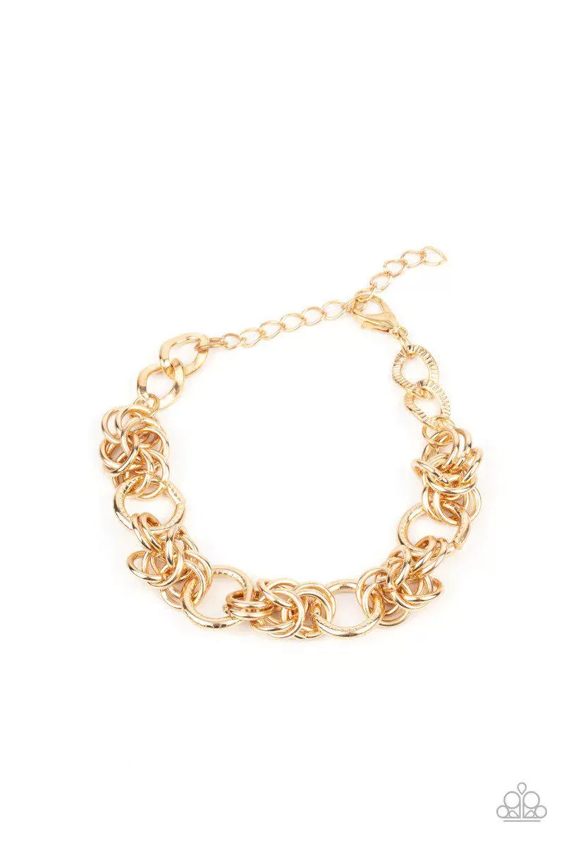 Big City Chic Gold Bracelet - Paparazzi Accessories