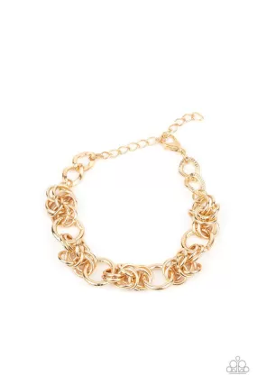 Big City Chic Gold Bracelet - Paparazzi Accessories