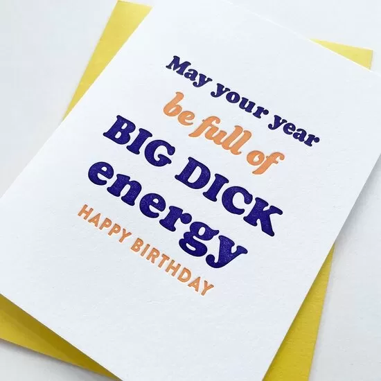 Big D Birthday Greeting Card