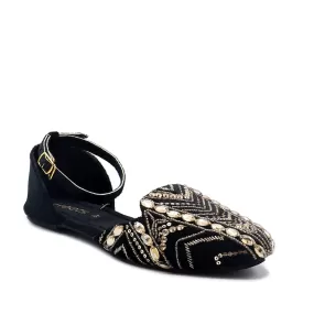 Black Fancy Sling Back 090778