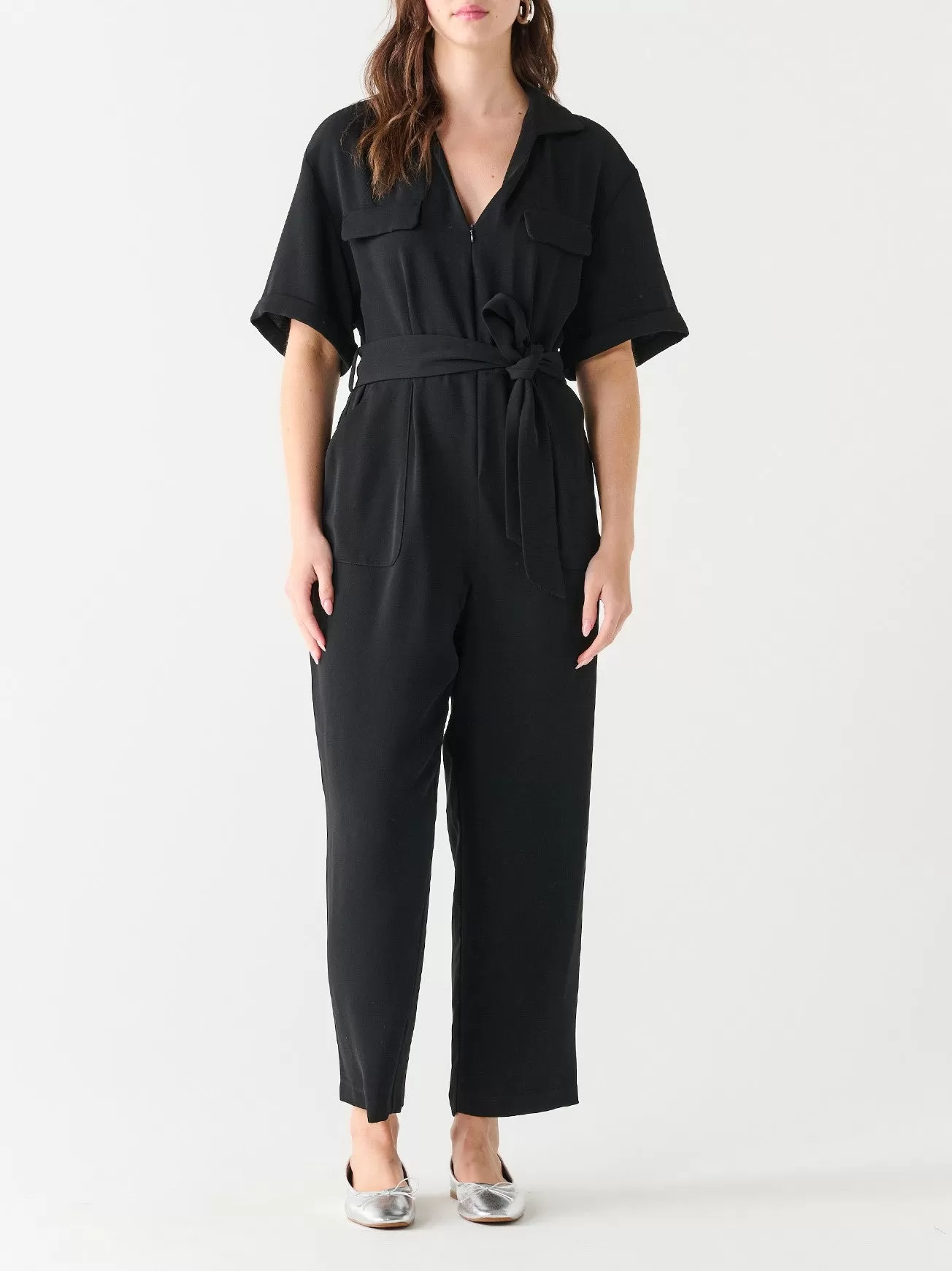 BLACK TAPE Utility Belted Jumpsuit