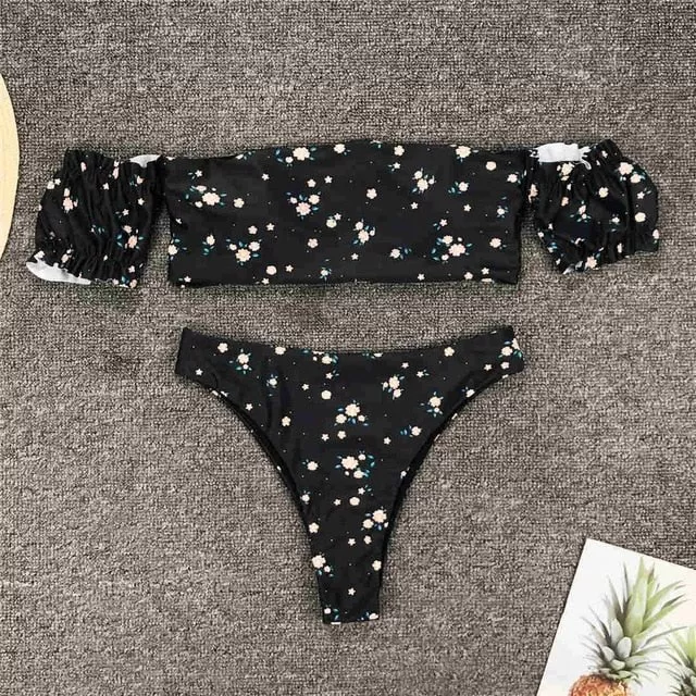 Blumen-Deluxe-Bikini