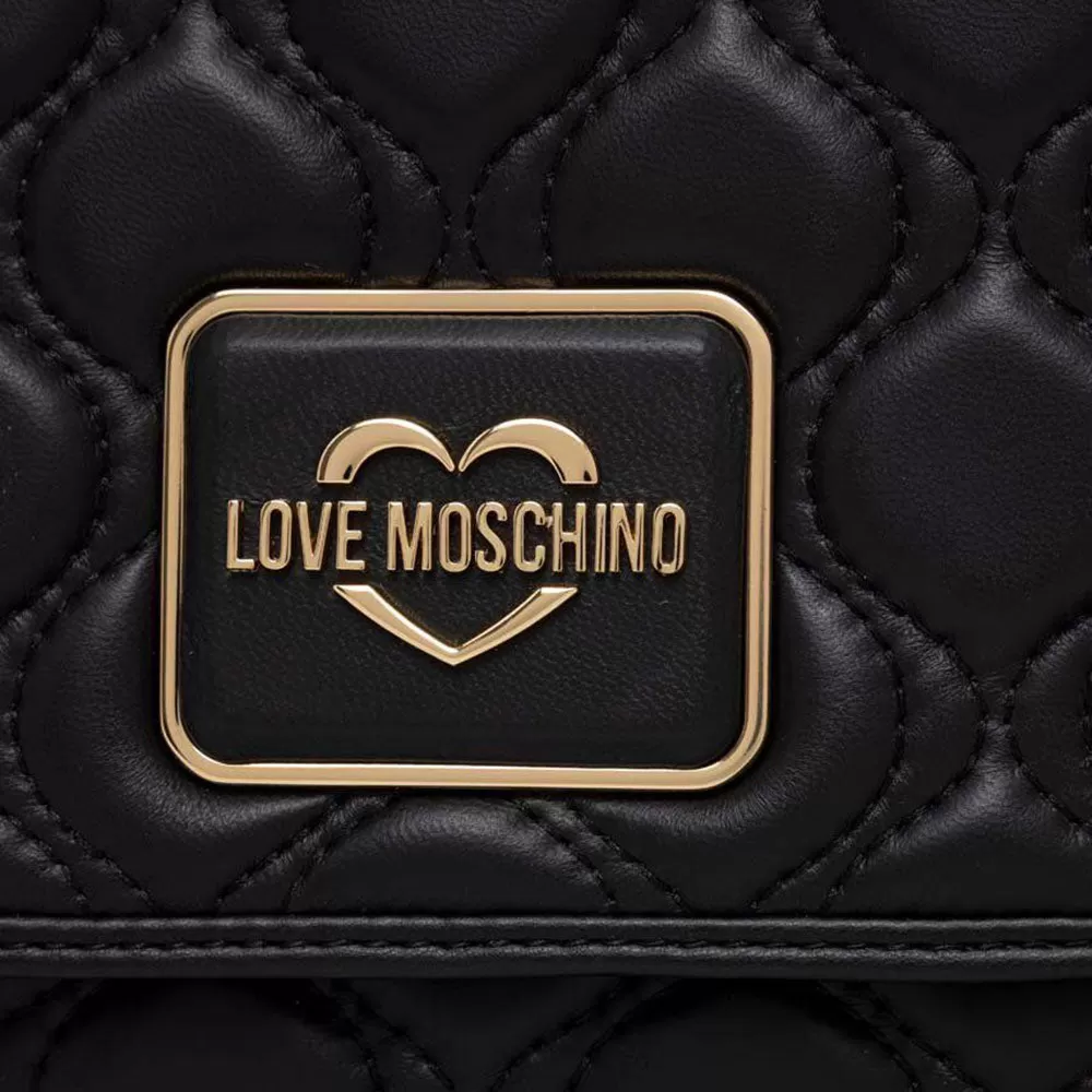 Borsa Donna a Spalla e Tracolla LOVE MOSCHINO in Pelle Trapuntata colore Nero