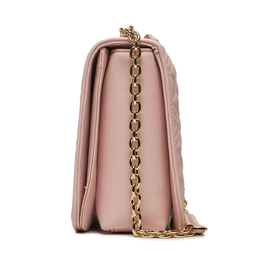 Borsa Donna a Spalla e Tracolla LOVE MOSCHINO linea Shiny Quilted color Cipria