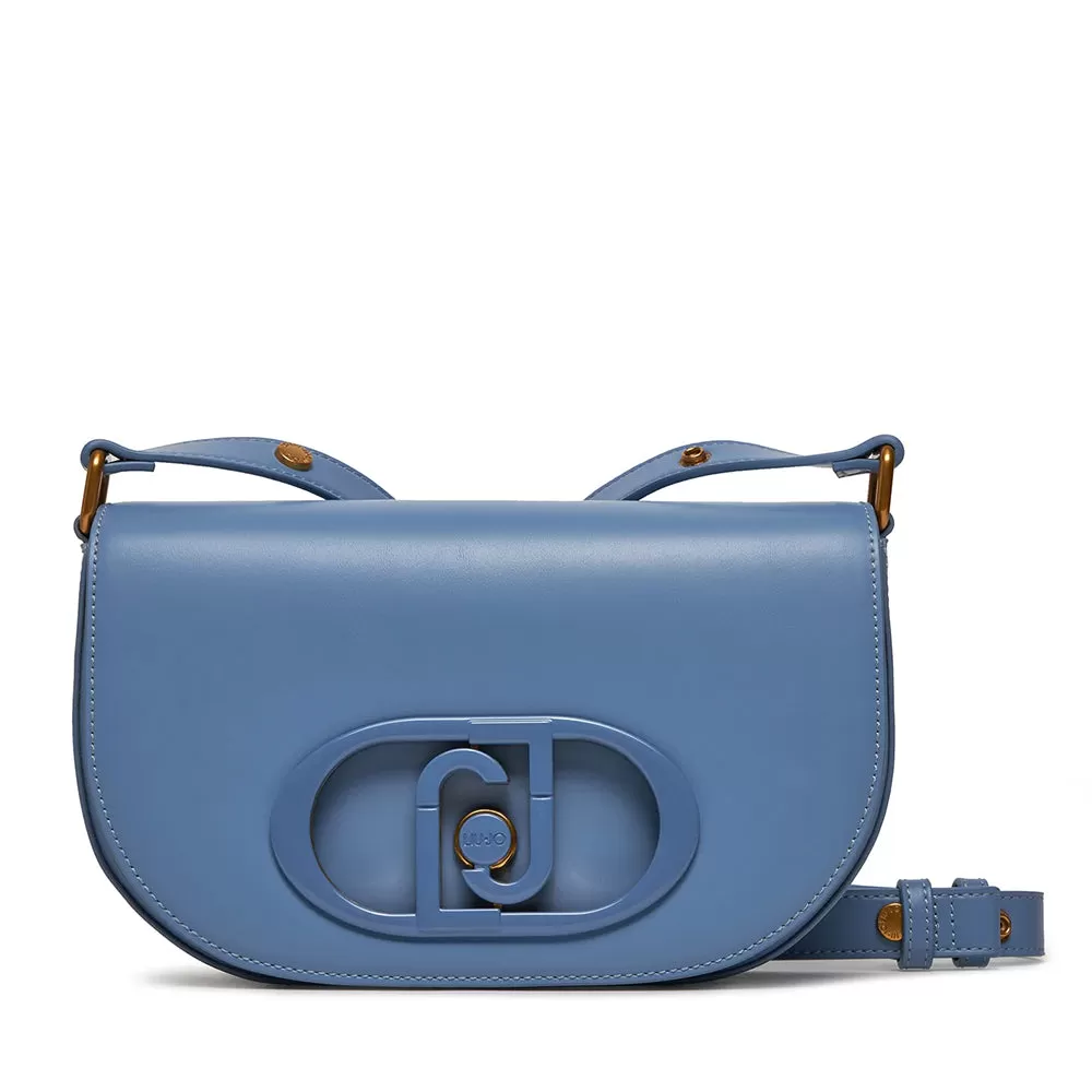 Borsa Donna a Tracolla LIU JO Blue Denim con Maxi Logo