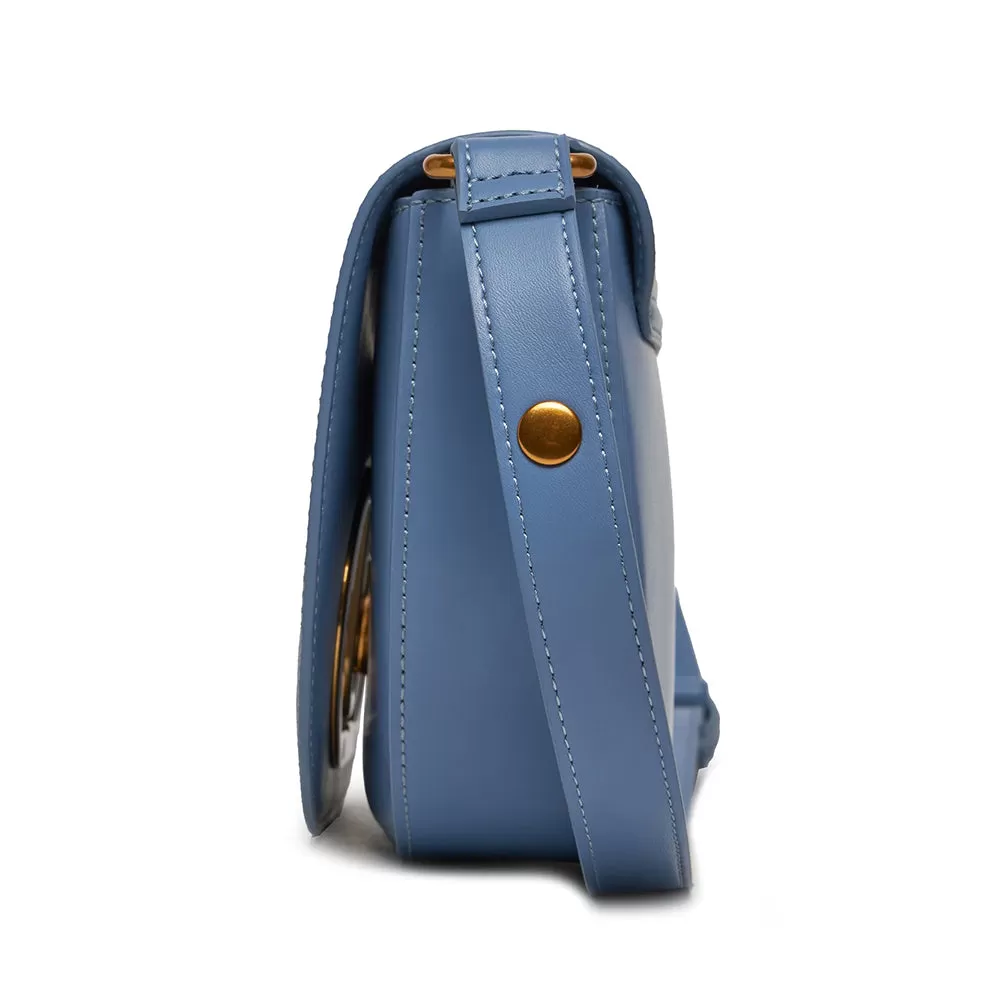 Borsa Donna a Tracolla LIU JO Blue Denim con Maxi Logo