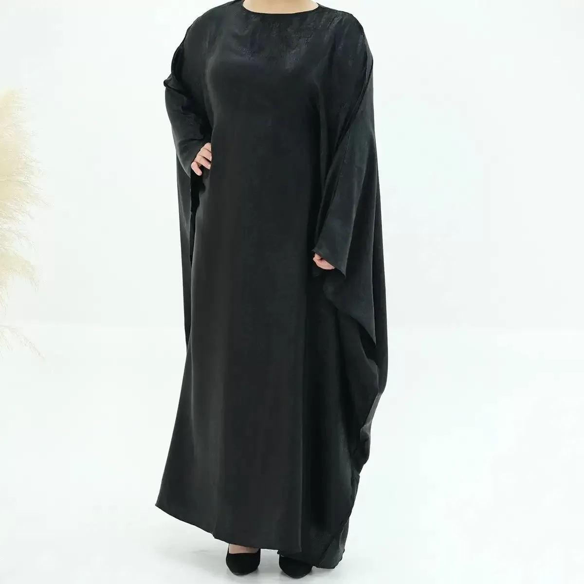 Bronzing Gleam Butterfly Batwing Farasha Abaya Dress