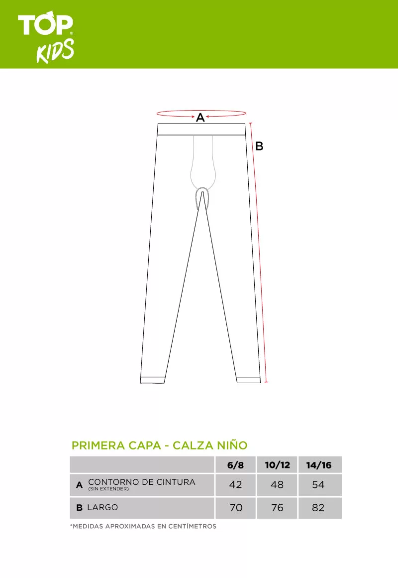 Calza Deportiva Primera Capa Microfibra Niño