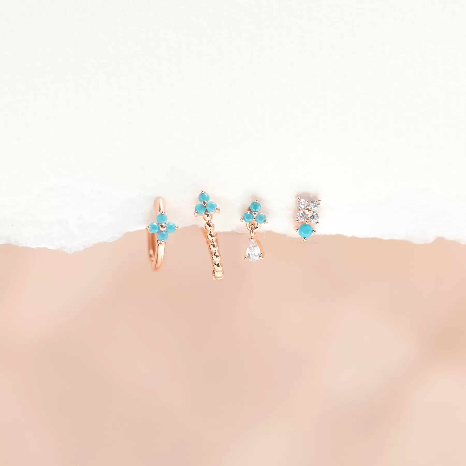 Cascading Blossom Earring Set