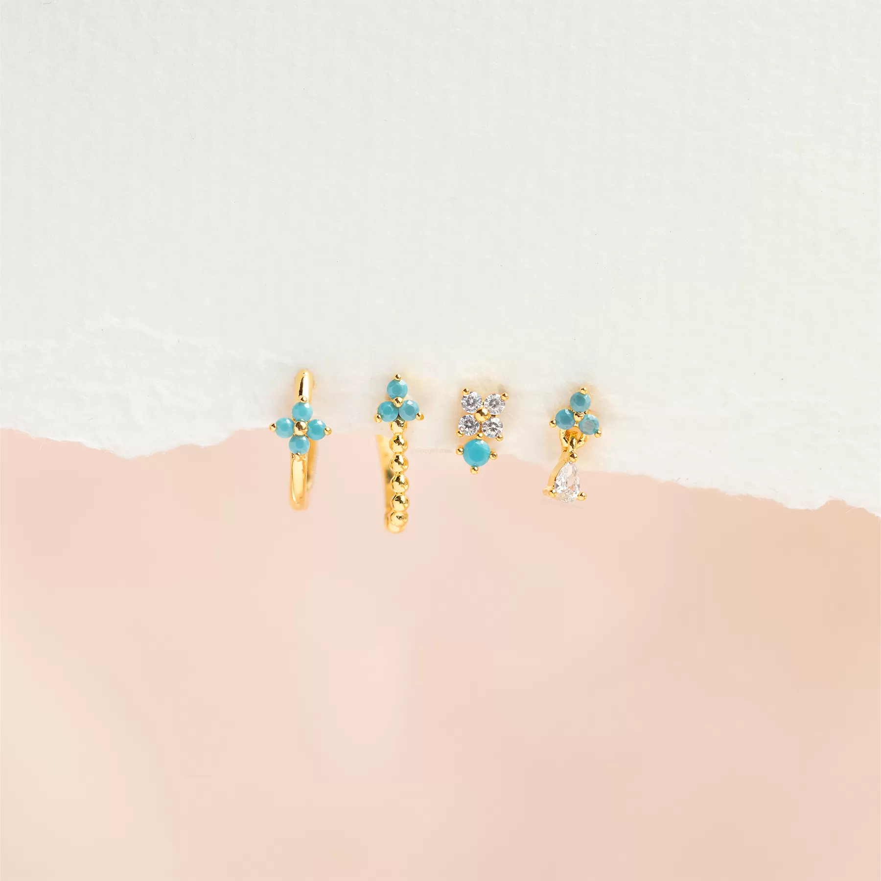 Cascading Blossom Earring Set