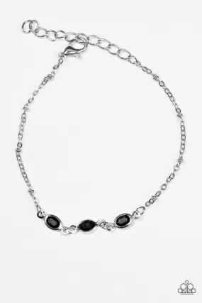 Center Stage Chic Black Bracelet - Paparazzi Accessories