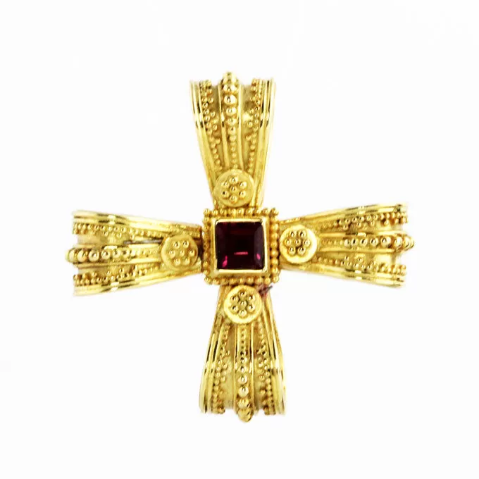 Charismata Gold Byzantine Cross