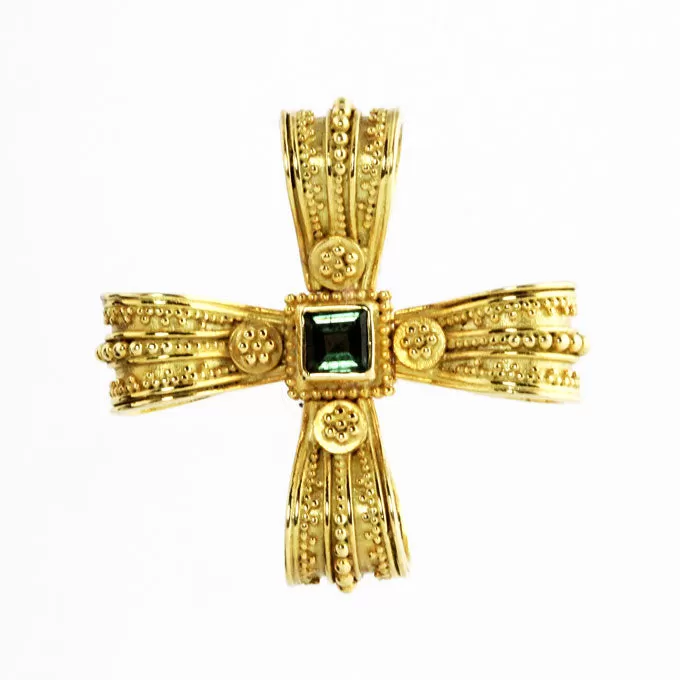 Charismata Gold Byzantine Cross