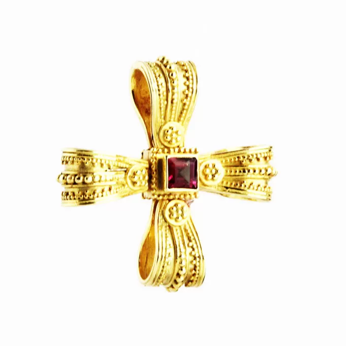 Charismata Gold Byzantine Cross