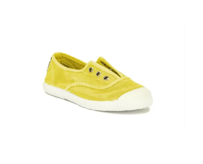 CIENTA TOILE  élastique 70777 Jaune Sunny 194 Toiles Espadrilles