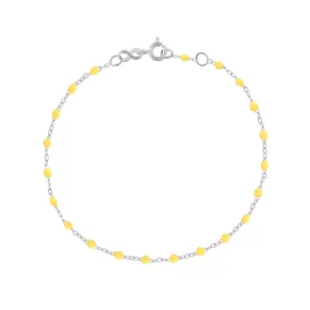 Classic Gigi Lemon bracelet, White Gold, 6.7"