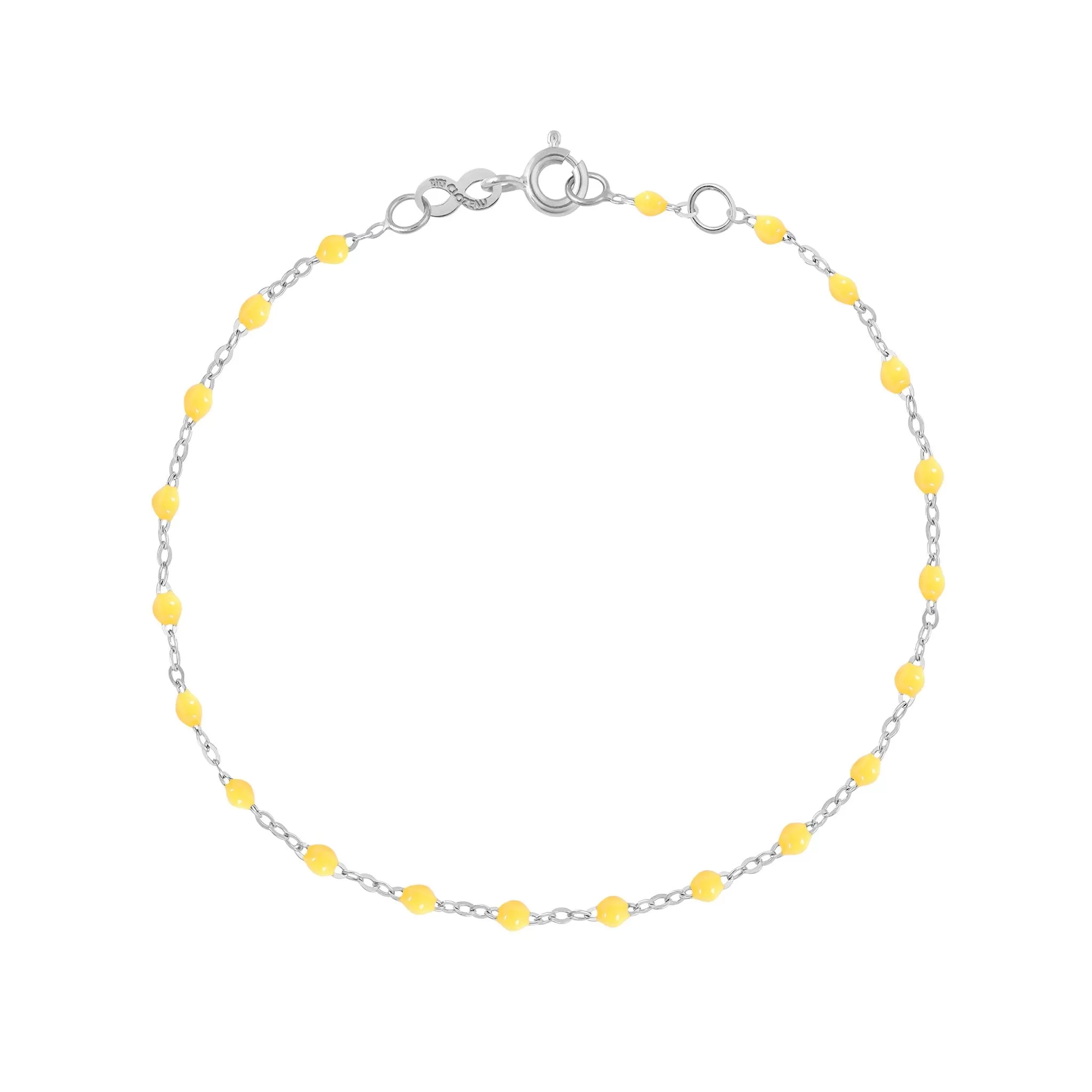 Classic Gigi Lemon bracelet, White Gold, 6.7"