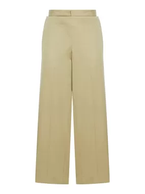 COTTON TWILL SAILOR TROUSERS