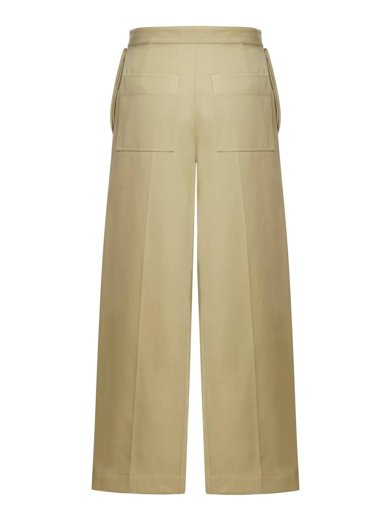 COTTON TWILL SAILOR TROUSERS