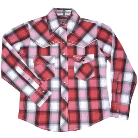 Cowgirl Hardware Girls' Plaid Snap Shirt