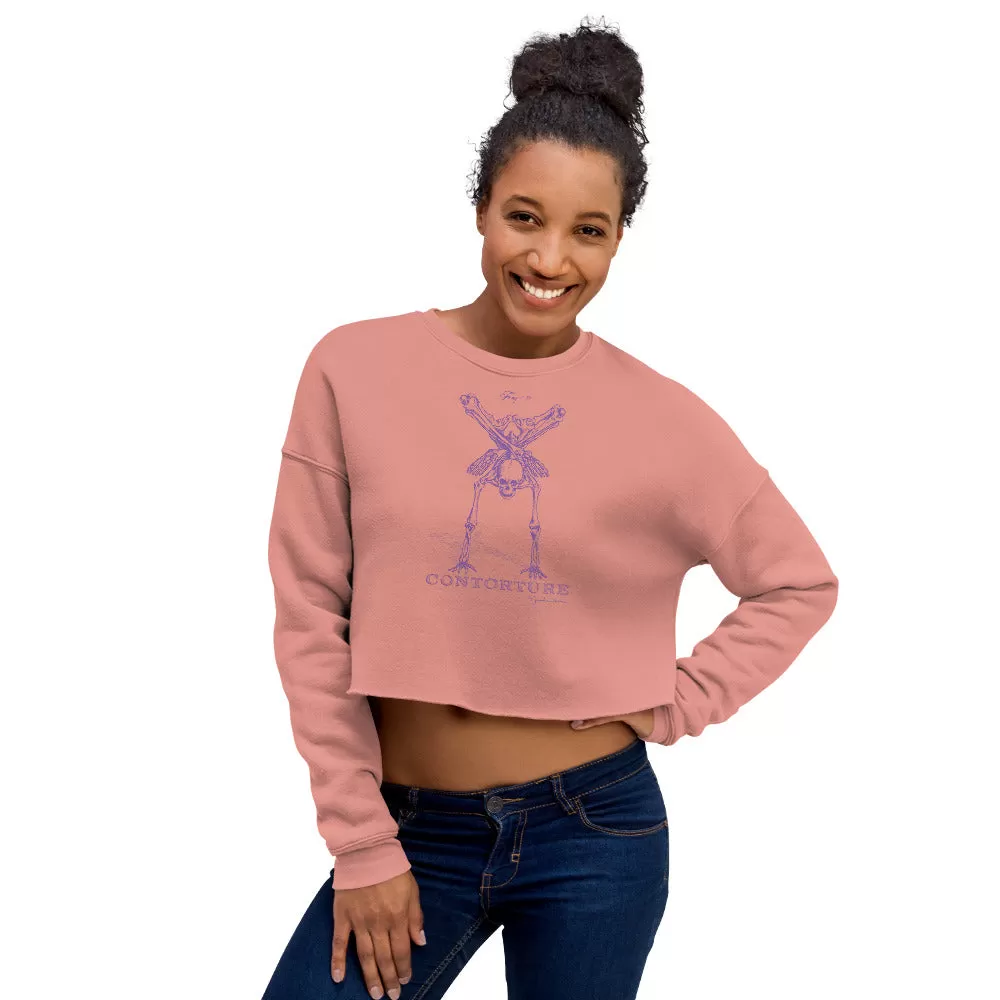 Crop Sweatshirt: Black Sabbath Purple