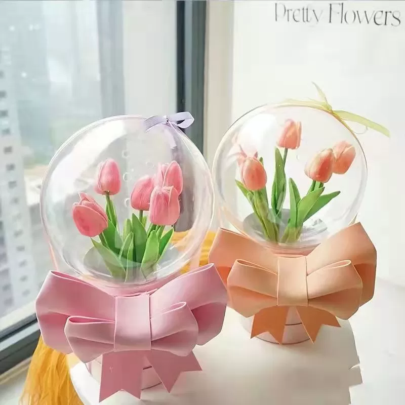 DIYTulip Bubble LED Flower Bouquet MK18585