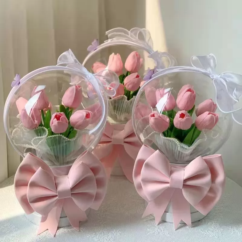 DIYTulip Bubble LED Flower Bouquet MK18585