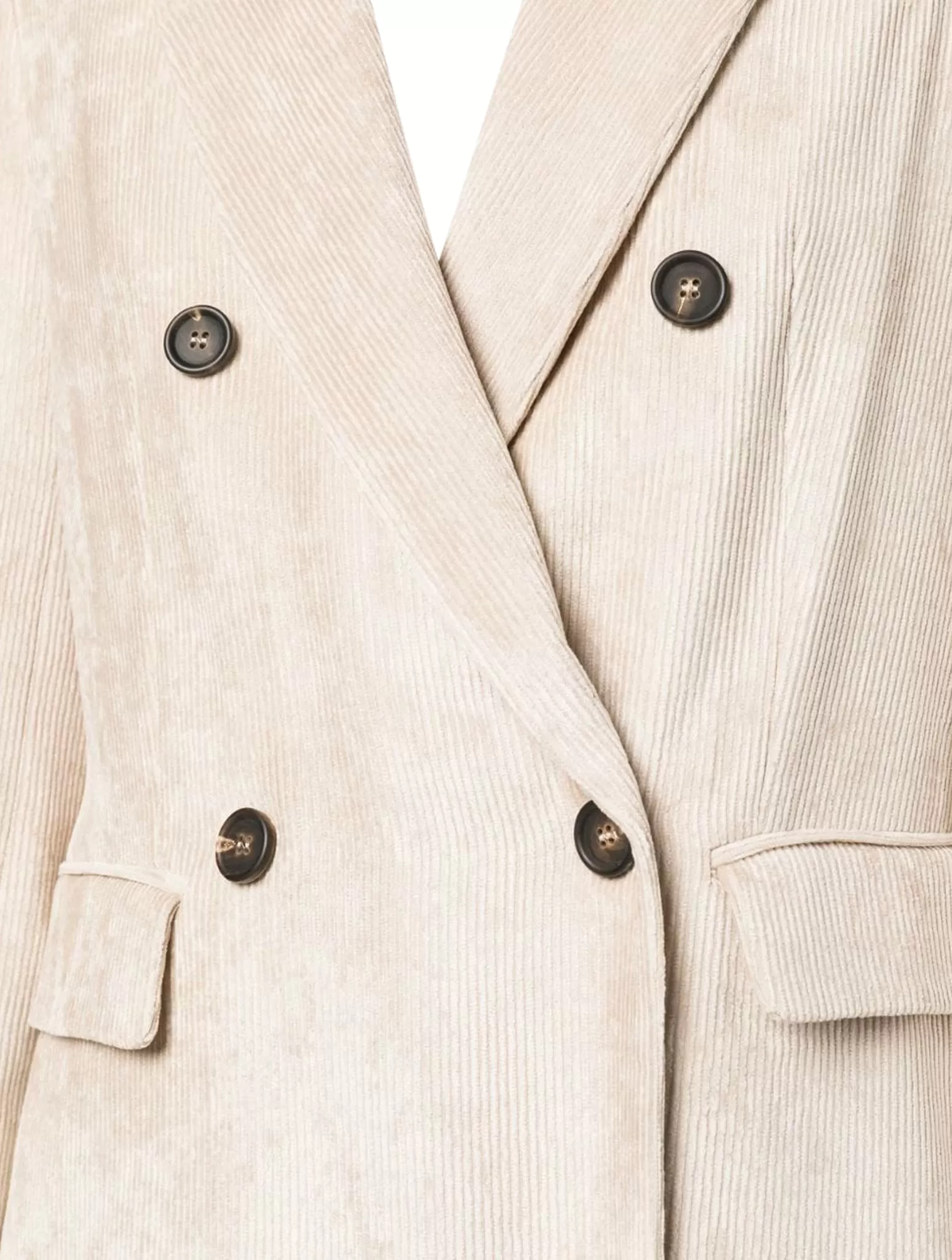 double-breasted corduroy blazer